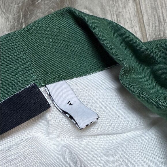 ASOS Green and White Colorblock Button Down Shirt - Picture 2 of 5